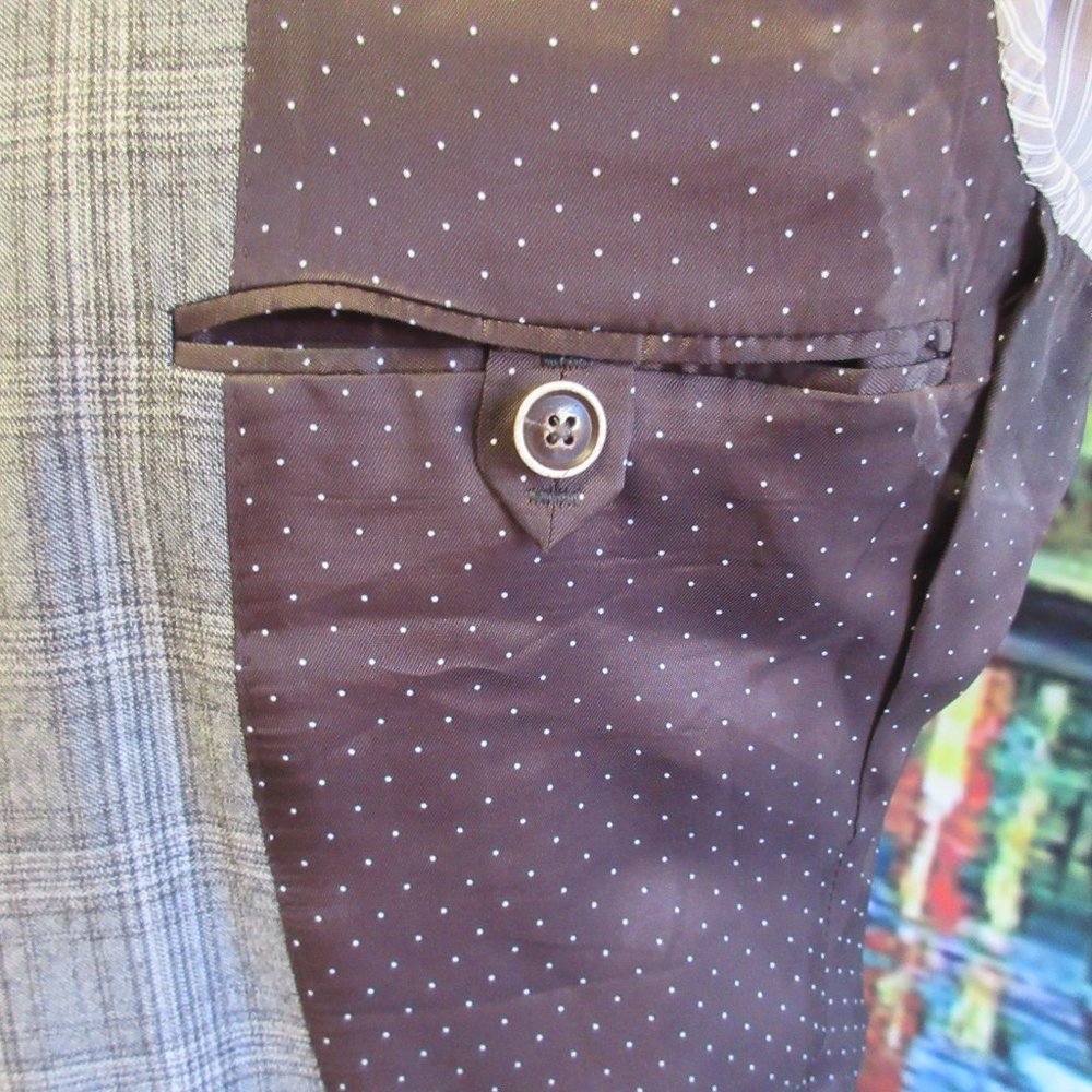 38 S- SAMUELSOHN 100% WOOL GRAY, TAUPE & DARK - Picture 7 of 7